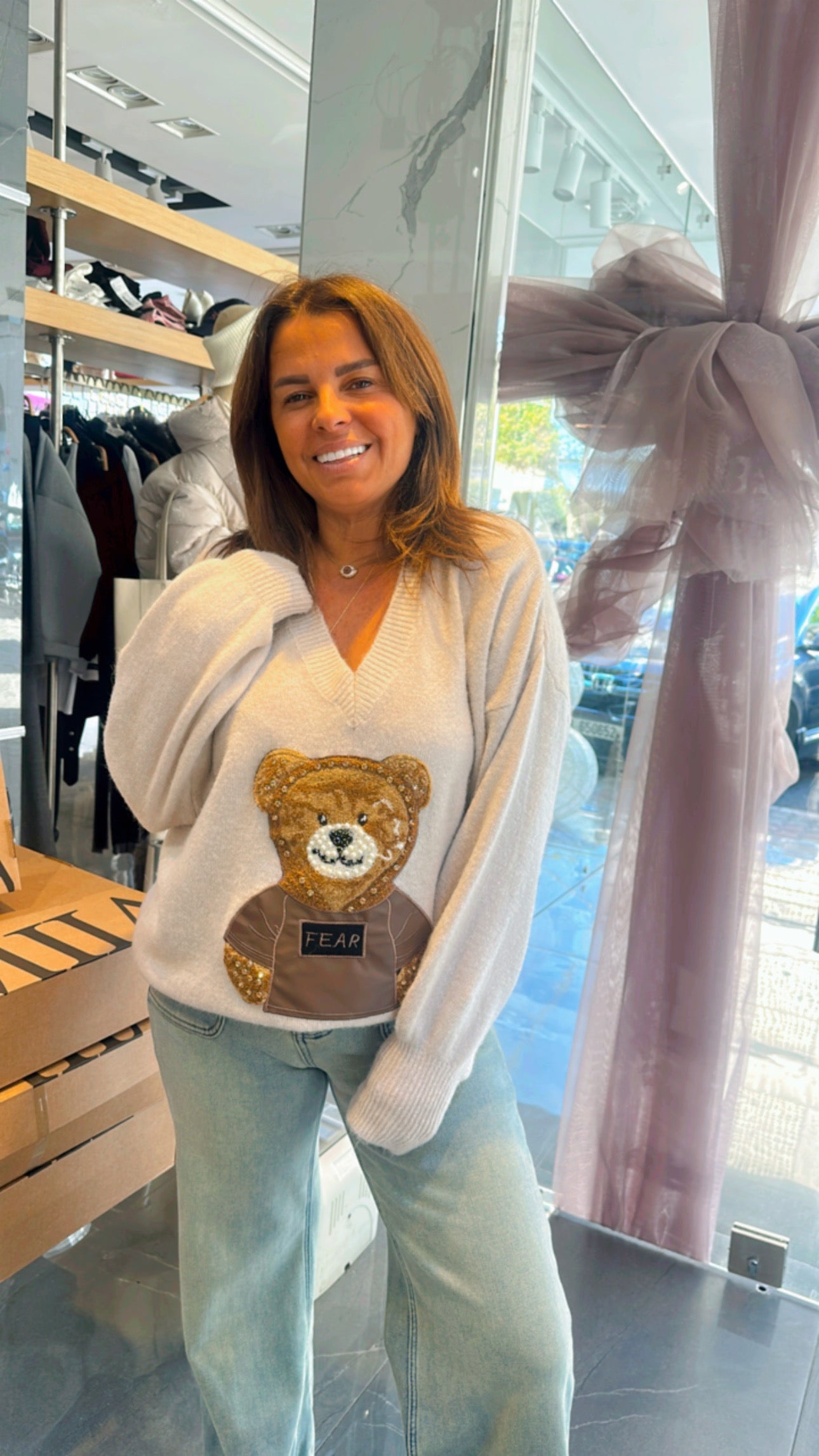 Bear wool top