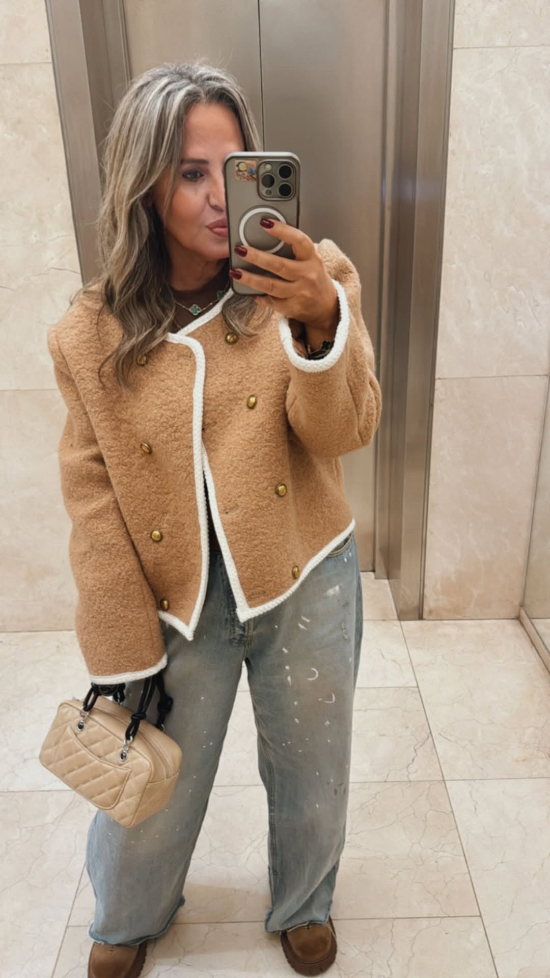 Wintery oversized jacket