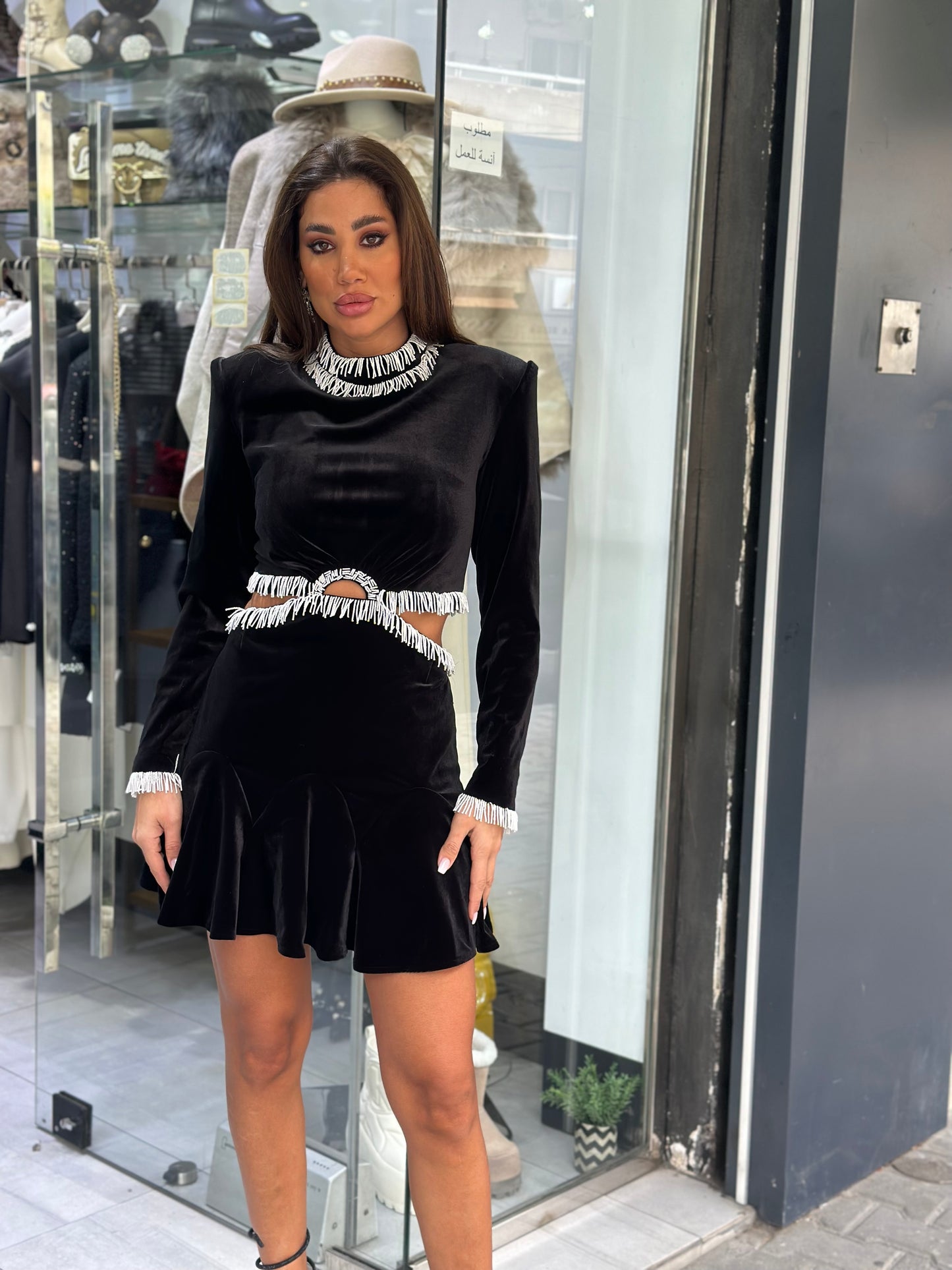 Open sides dress