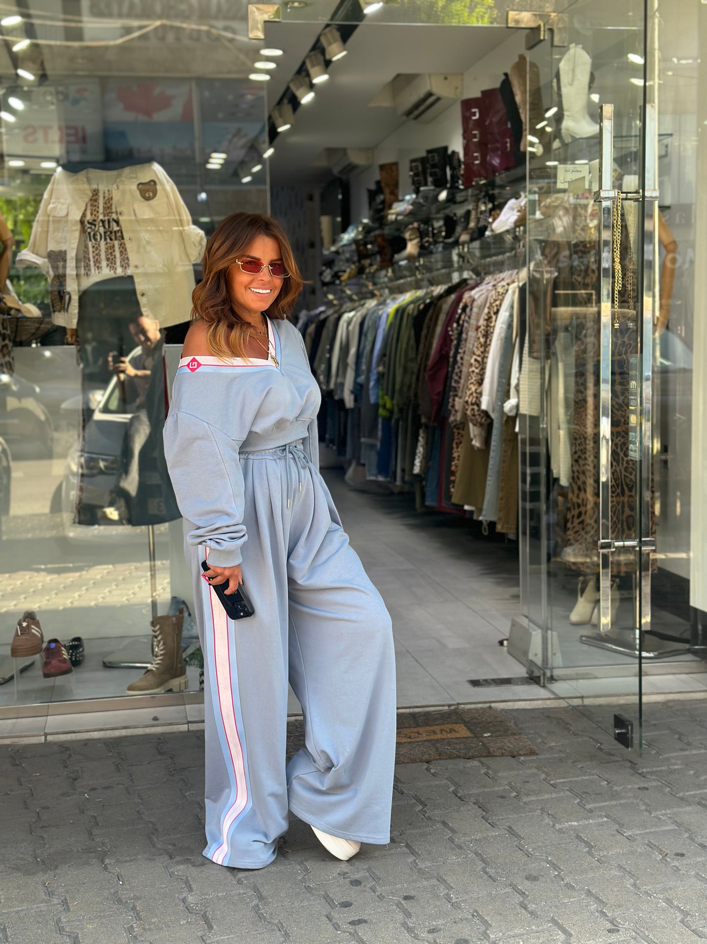 Aqua blue jogging set