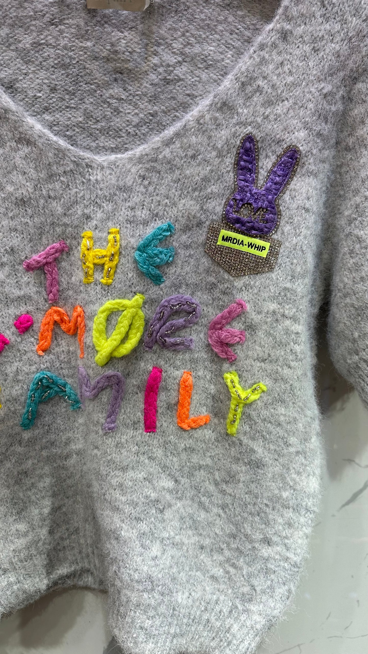 Light wool colorful Top